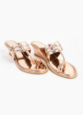 Rose Gold Wedges heels